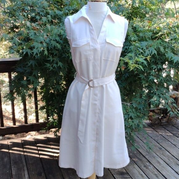 NWT H & M Creamy White Dress - Picture 1 of 12